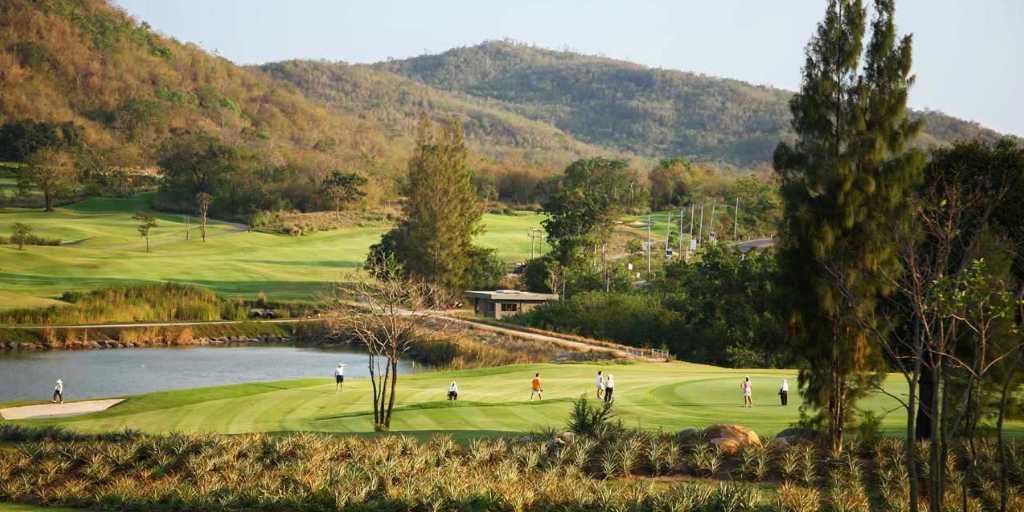 Golfers on the 4th Green at Banyan GC