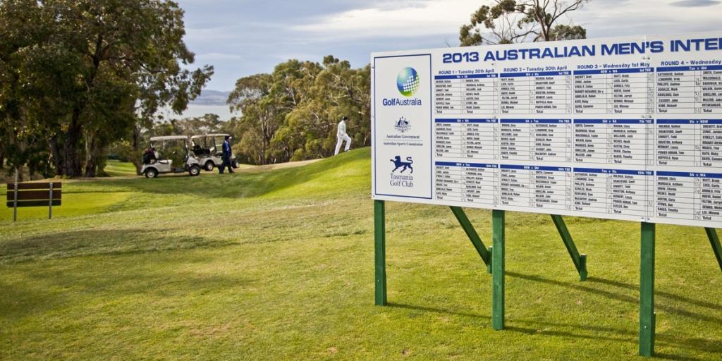 Score Board at Tasmania GC